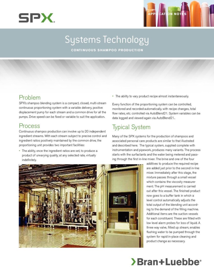 BL连续洗发水生产